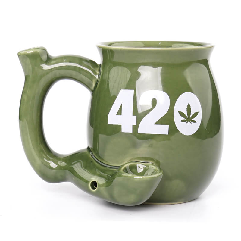 Caneca Verde Estilo Uk Wake and Bake