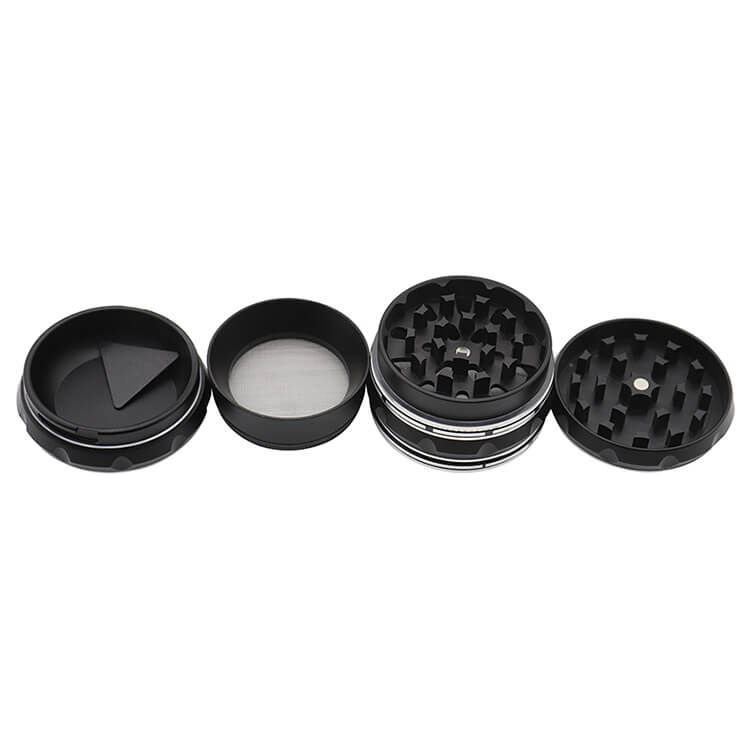 63mm Black Aluminum Alloy Anime Skull tobacco Grinder - MUXIANG