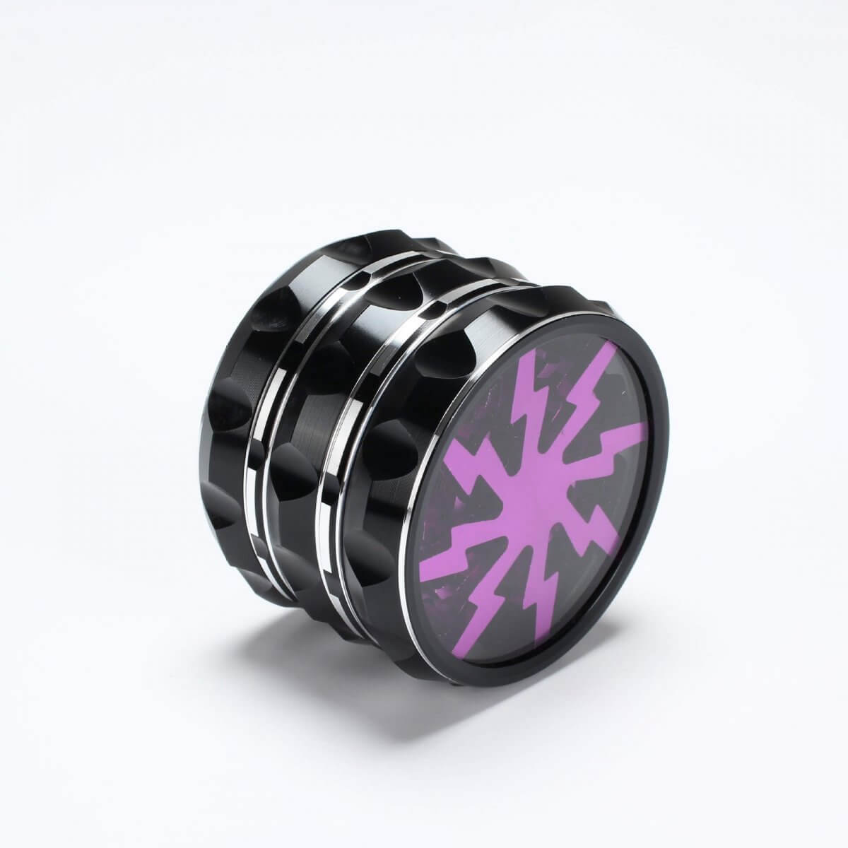 KOOLPUG Herb Grinder Metal 4 Piece 2.2 Inches, 55mm Zinc Alloy