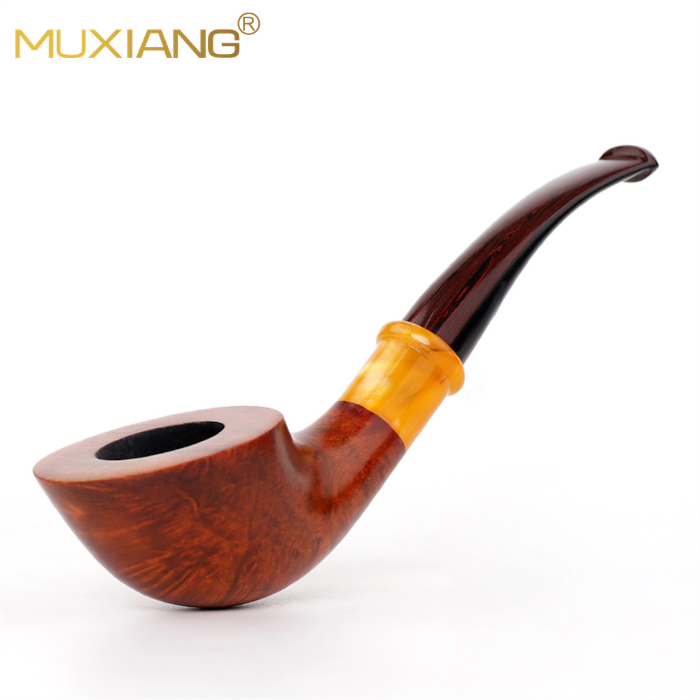 Handmade Straight Stem Deep Sandblasted Pipe - MUXIANG Pipe Shop