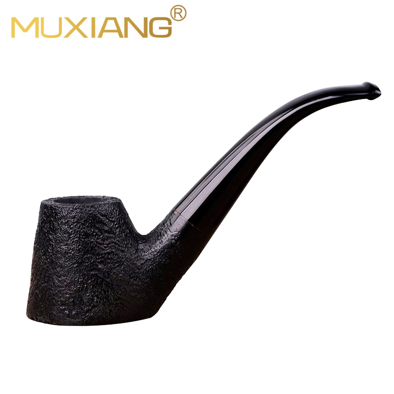 Sandblasted Briar Wood Volcano Pipe