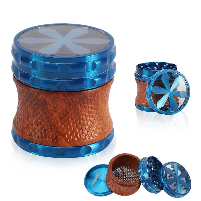 65 mm copertura trasparente Herb Grinder Wholesale