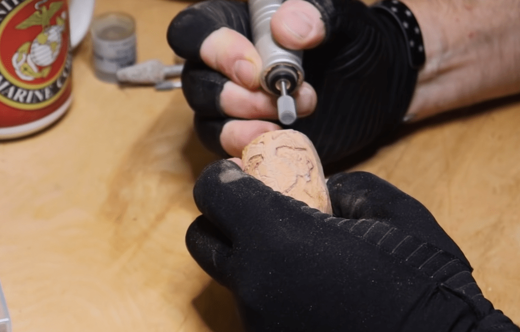 Detailed View of Pipe Sanding