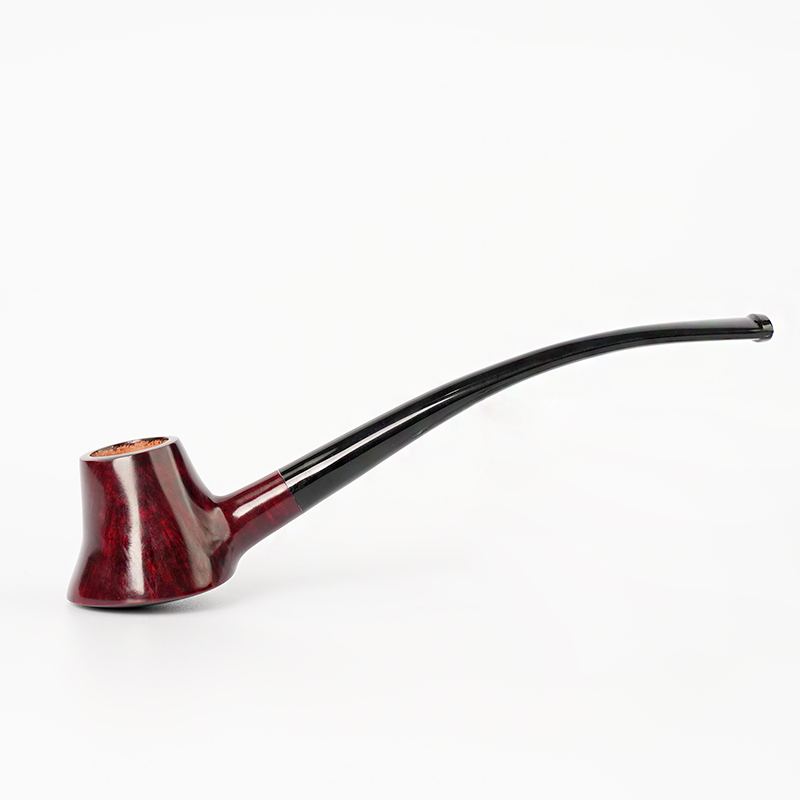 Handgemachte Briar Long Pipe in der Form eines Vulkans