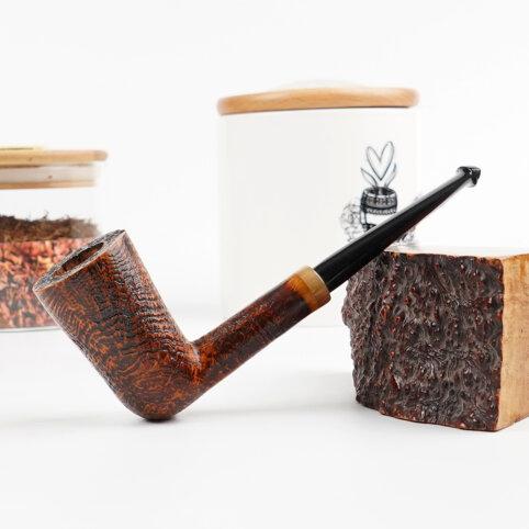 Sandblasted Straight Stem Briar Pipes
