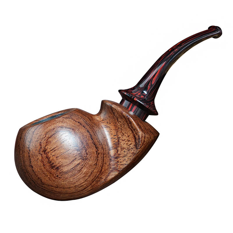 Handmade Rosewood Sleeping Fish Tobacco Pipe