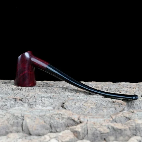 Muxiang Vintage Long Stem Briar Wood Tobacco Pipe - Imagem 5