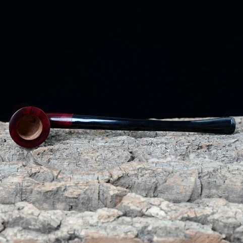 Muxiang Vintage Long Stem Briar Wood Tobacco Pipe - Imagem 6