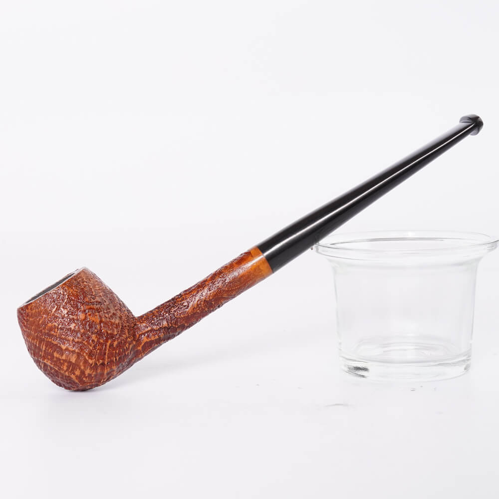 Sabbiata Handmade Italian Briar Smoking Pipe - Artisan Crafted Rustic Tobacco Pipe