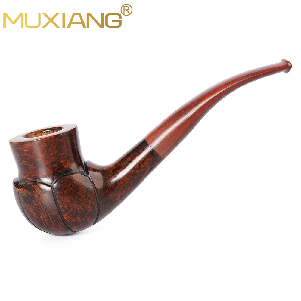 Handmade briar Wood Tobacco Pipe Engraved Pipe