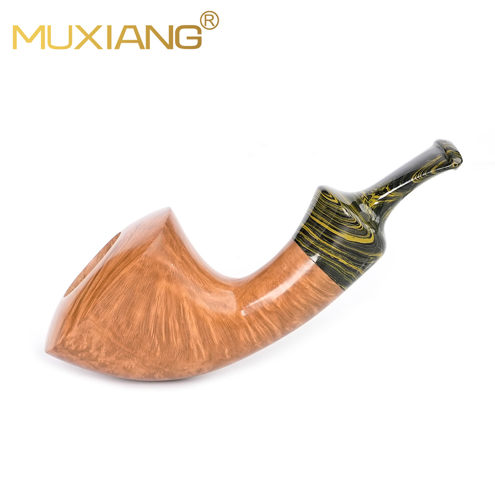 Log Color Mini Briar Wood Pipe