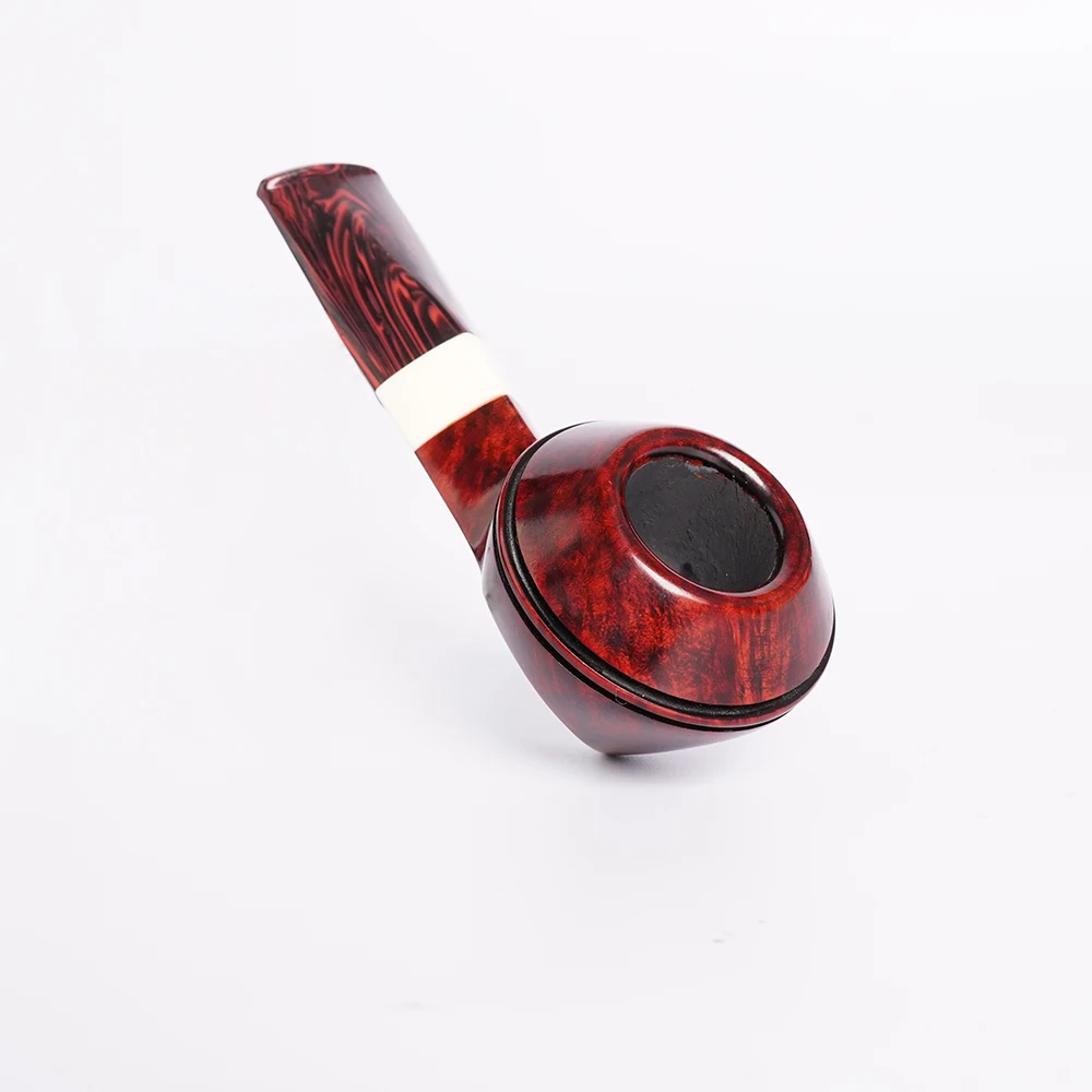 Red Smooth Bulldog Briar Pipe
