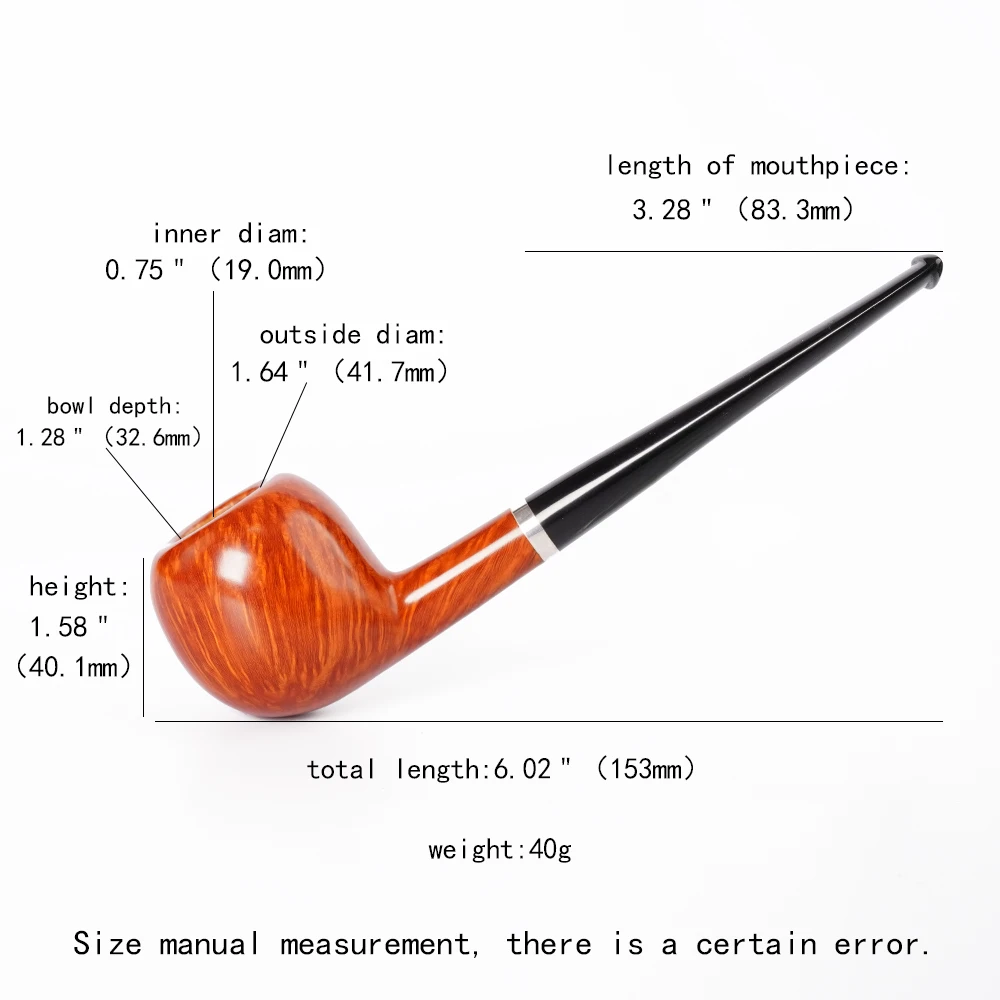 Custom Design Long Handled Briar Pipe