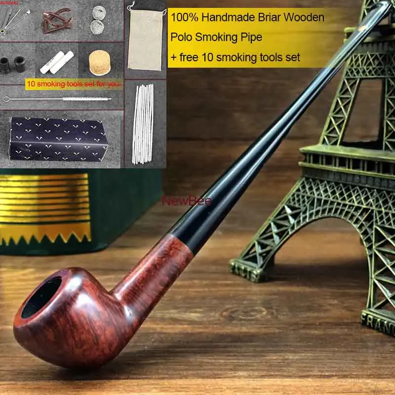MUXIANG Small Long handle Reading Smoking Pipe