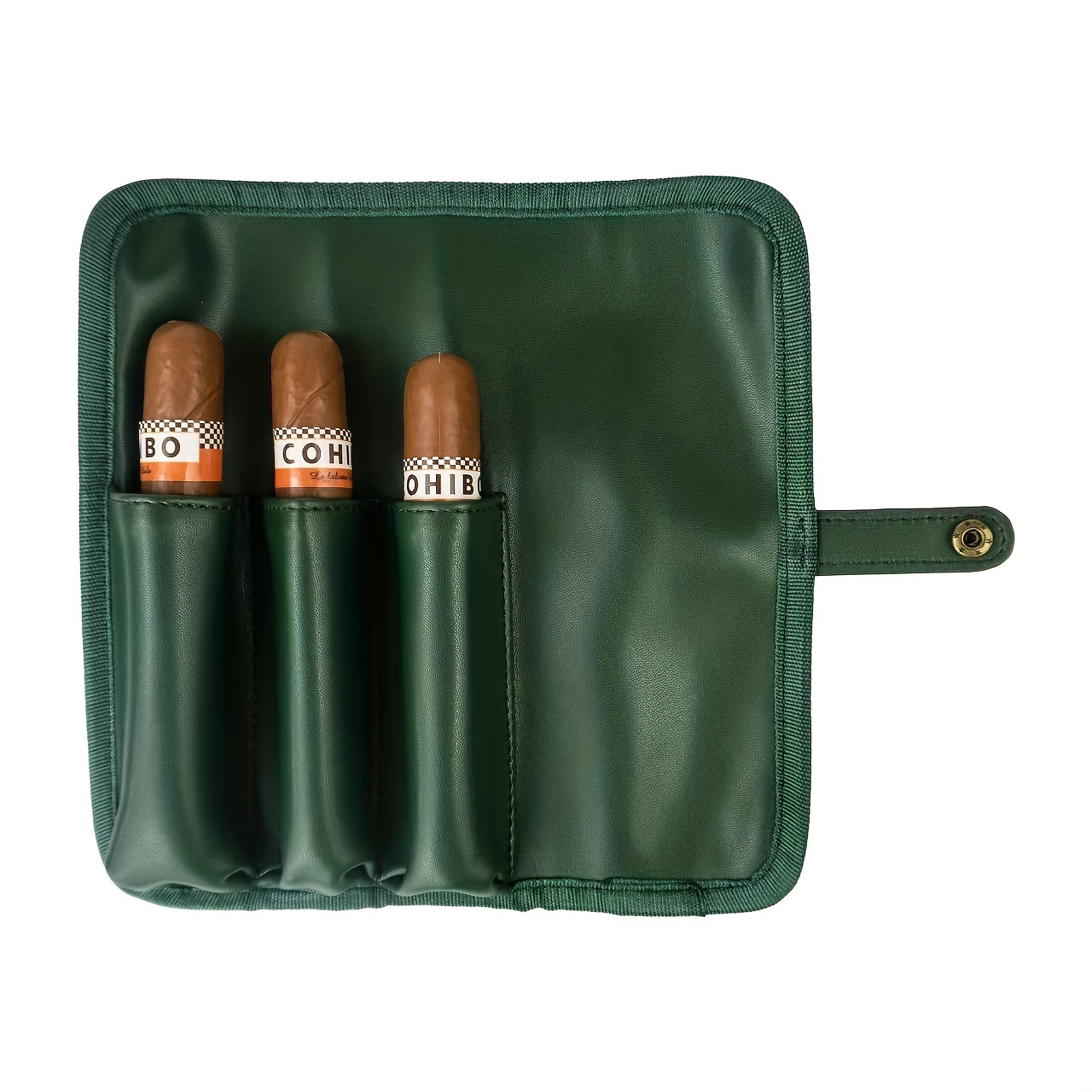 Green Leather Cigar Case