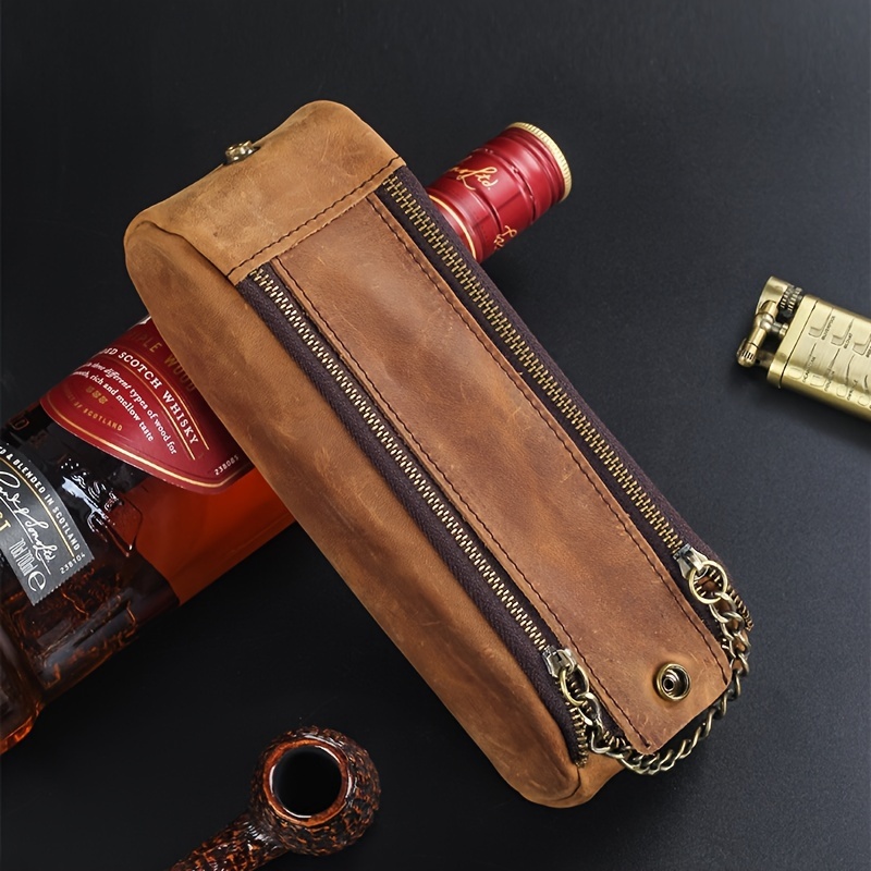 Stylish Leather Humidor For Two Cigars