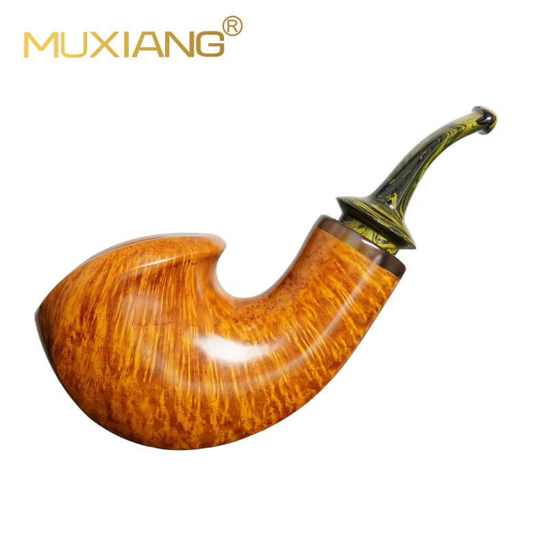 Briar Ganoderma Lucidum Type Smoking Pipe