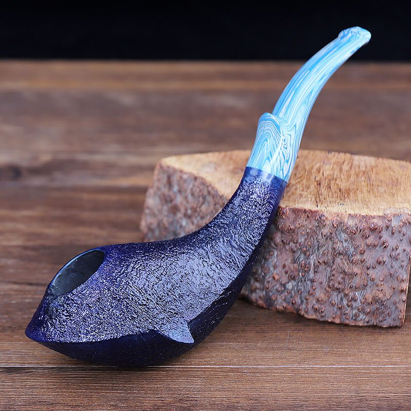 Blue Sandblasted