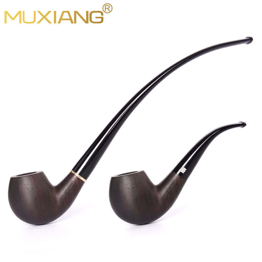 Ebony Wood Churchwarden Pipe