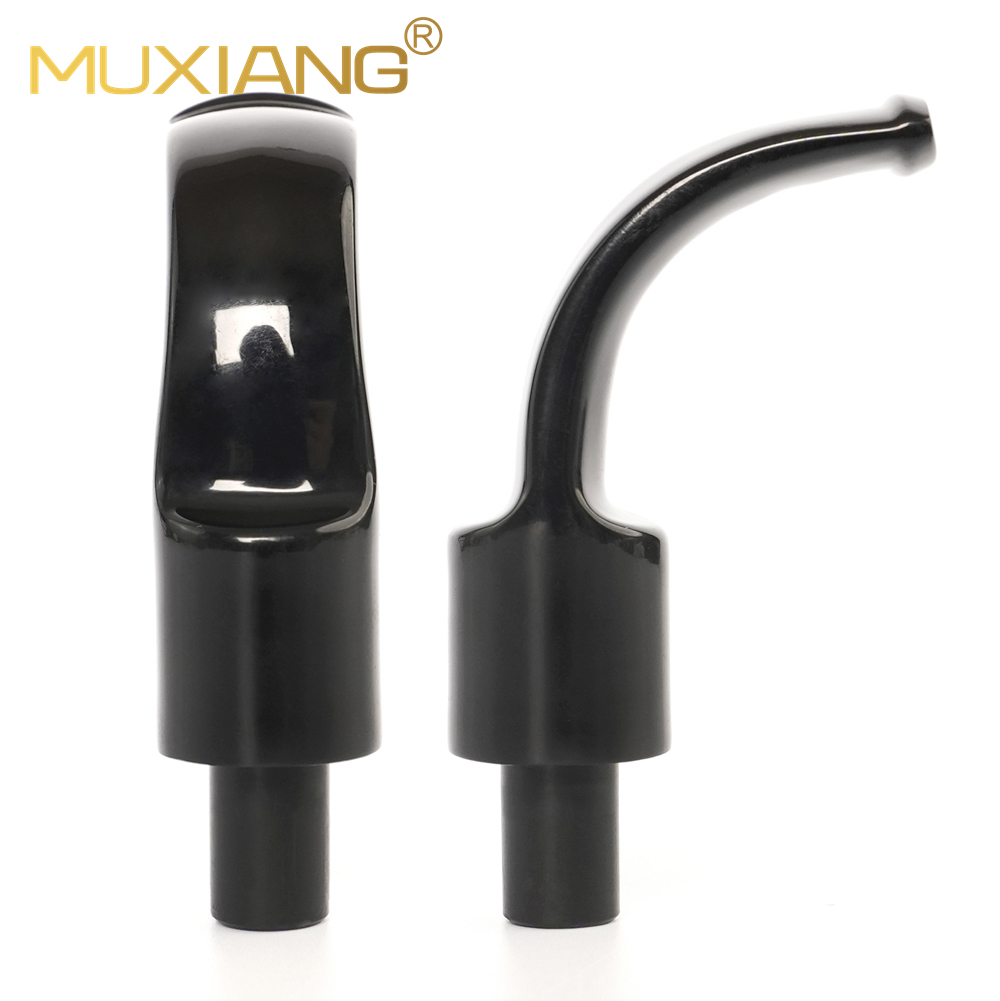 Black 9mm Bent Curved Pipe Mouthpiece