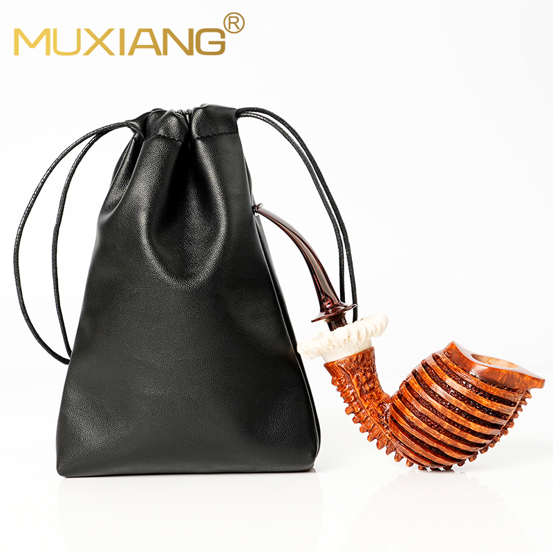 Black PU Tobacco Pipe Pouch