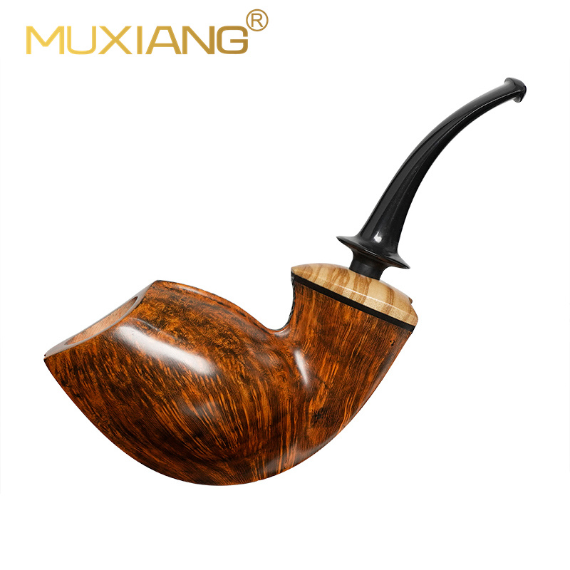 Handmade Bent Curved Briar Freestyle Tobacco Pipe