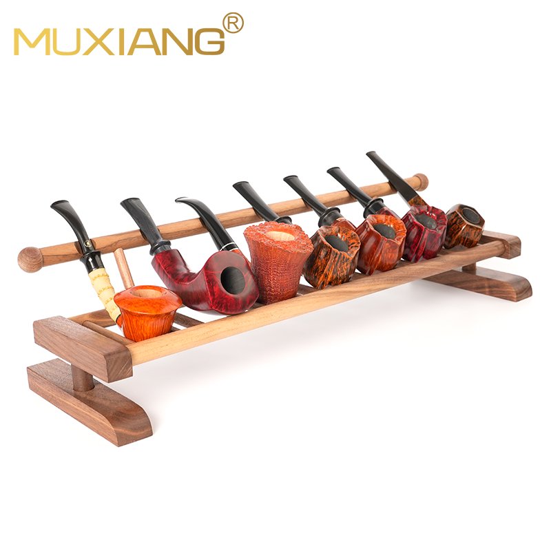 Walnut Wooden Tobacco Pipe Stand