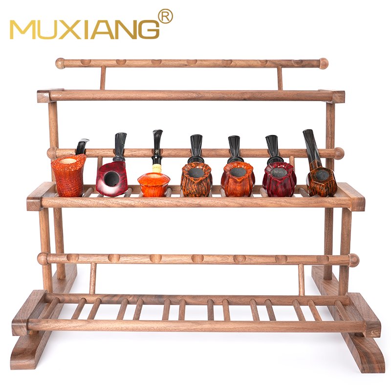 Walnut Wooden Tobacco Pipe stand
