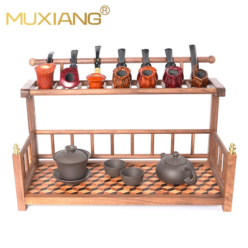 Walnut Wooden Tobacco Pipe stand
