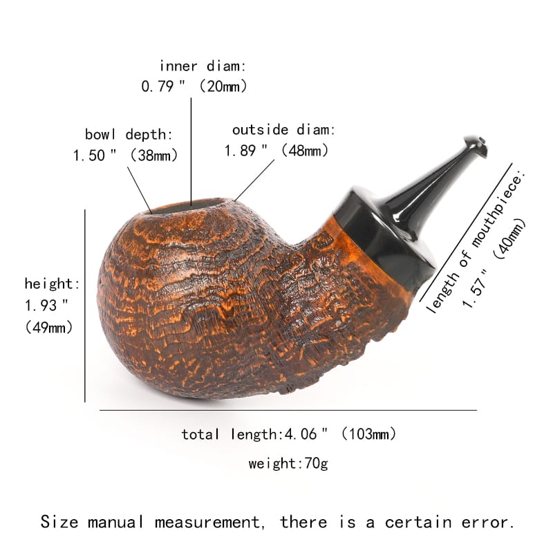 Brown sandblasted