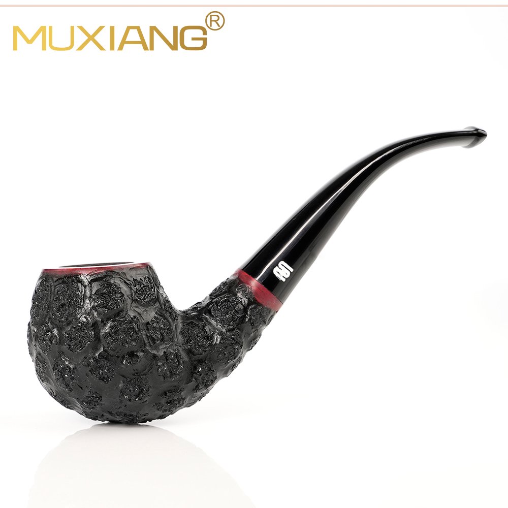 bent handcarved apple pipe
