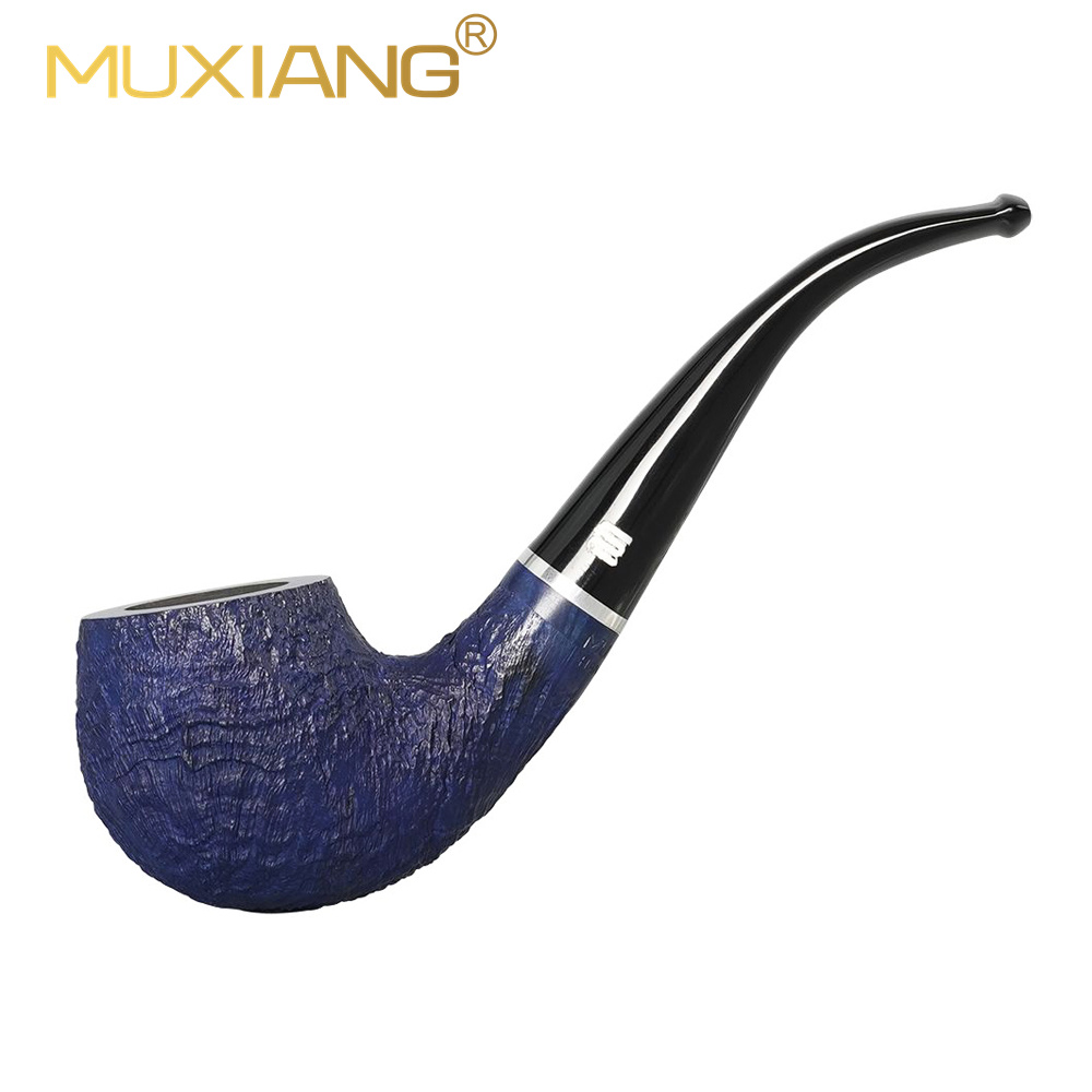 Blue sandblasted