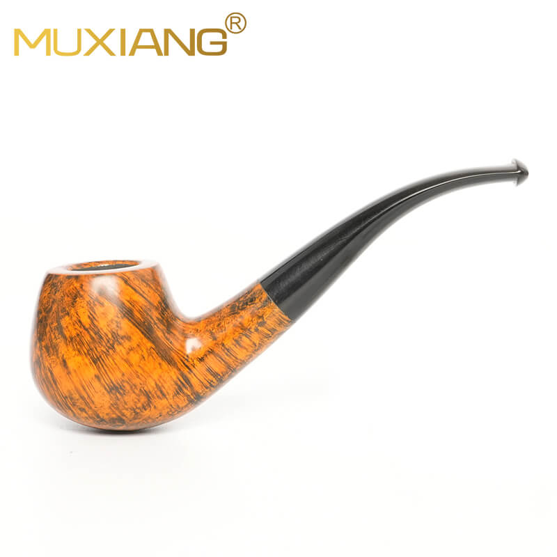 Handmade Bent Handle Briar Smoking Pipe