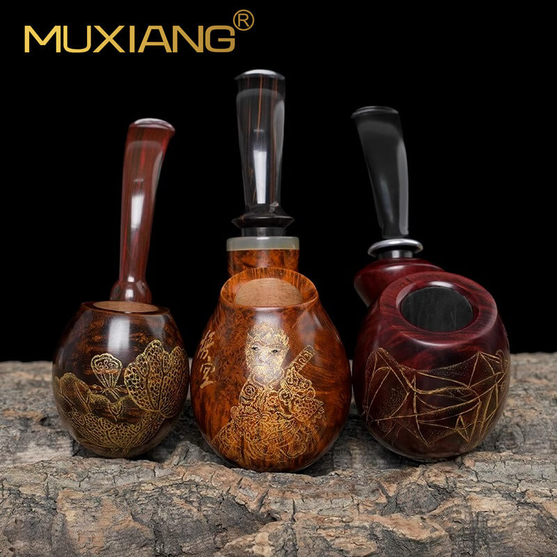 Hand carved pipe