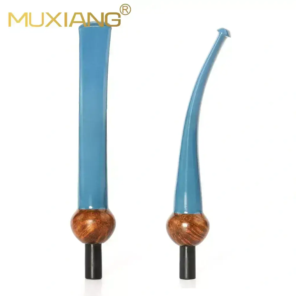 Bent Curved Vulcanite Pipe Stem