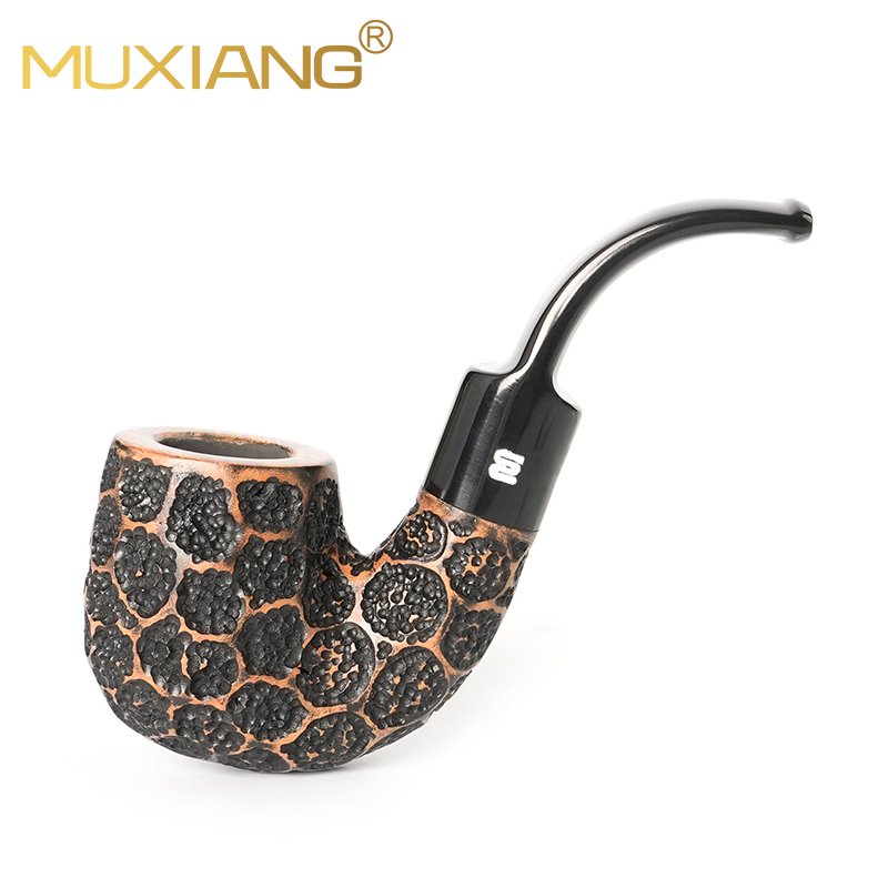 Hand-carved Briar Wood Hungarian Big Bend Pipe for Smoking