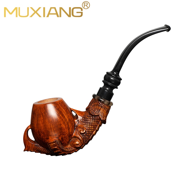 Hand-carved Dragon Claw Holding Egg Briar Smoking Pipe