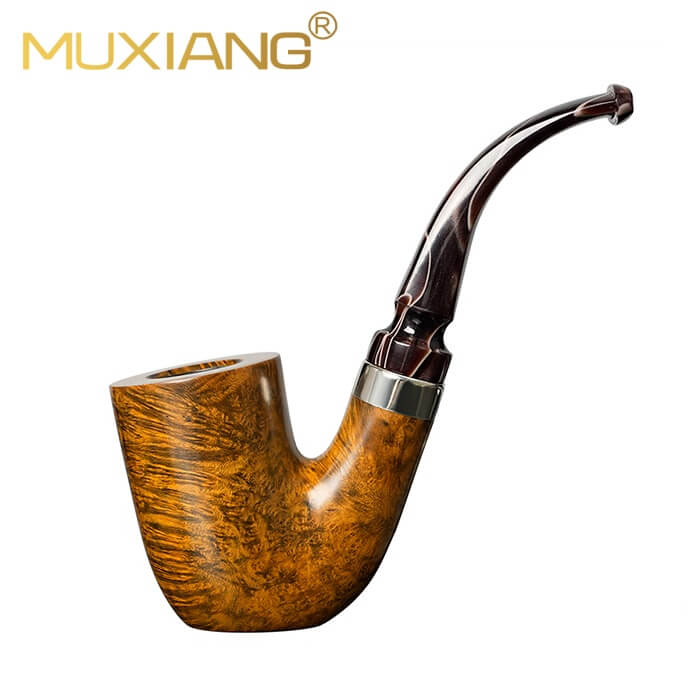 Cachimbo de tabaco de haste curvada húngaro liso