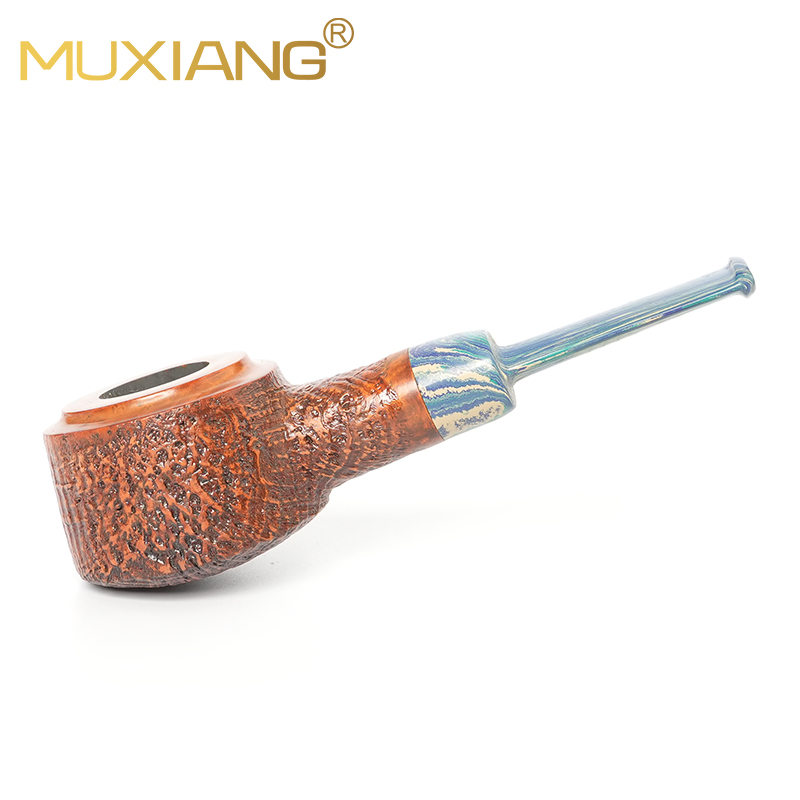 Cachimbo de briar feito à mão com jato de areia