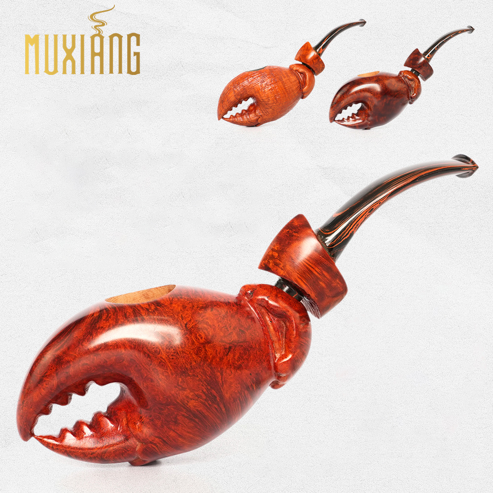 Hand-carved Freestyle briar pipe
