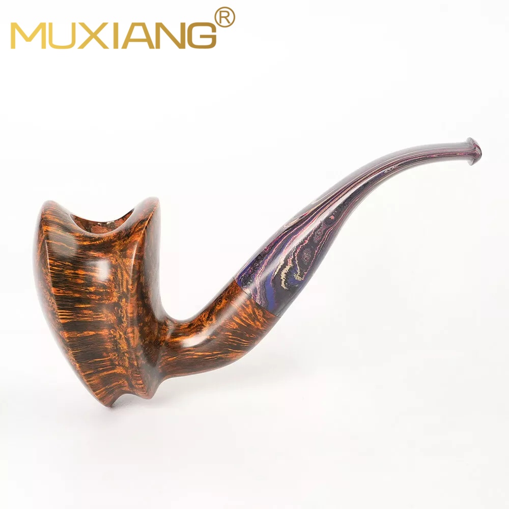 Handmade Smooth Briar Shield-shaped Tobacco Pipe