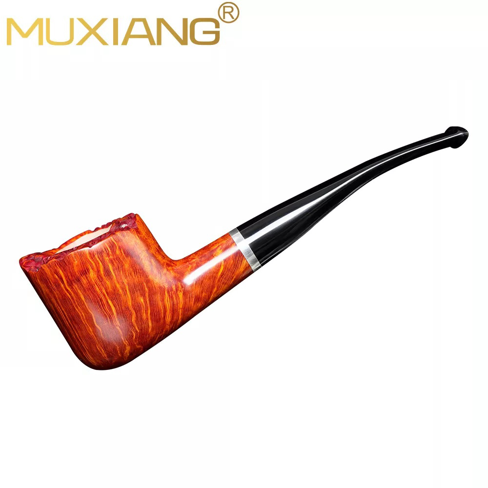 MUXIANG Handmade Freestyle Smooth Briar Wooden Tobacco Pipe
