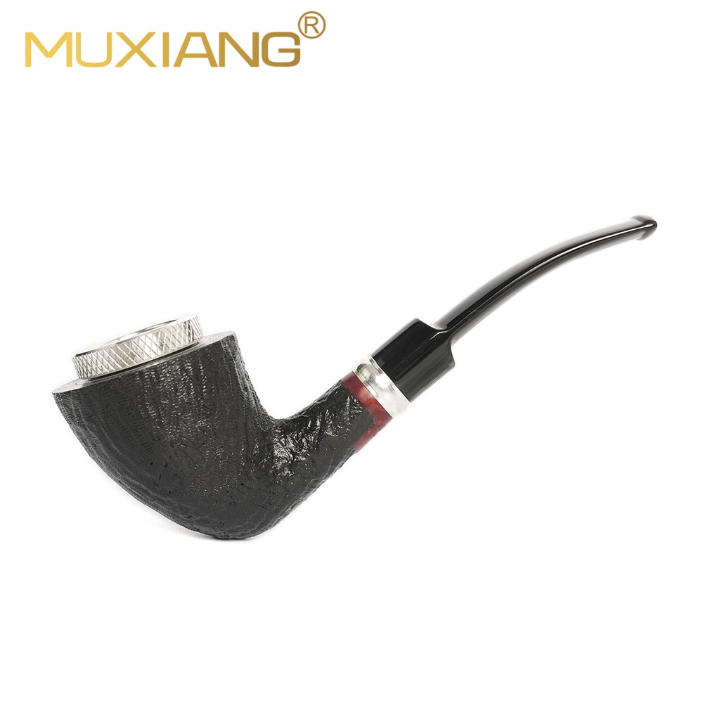 Handmade Freestyle Briar Bent Horn Cigar Pipe