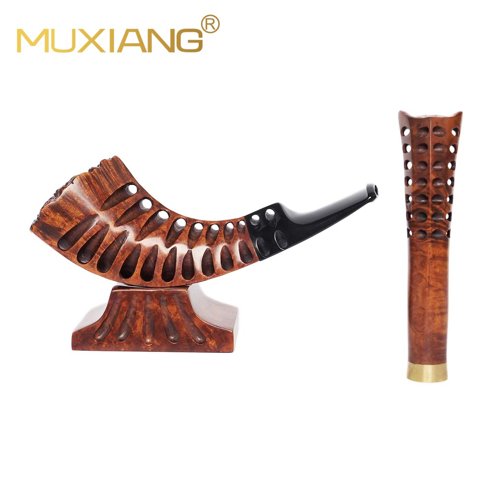 Handmade horn tobacco pipe