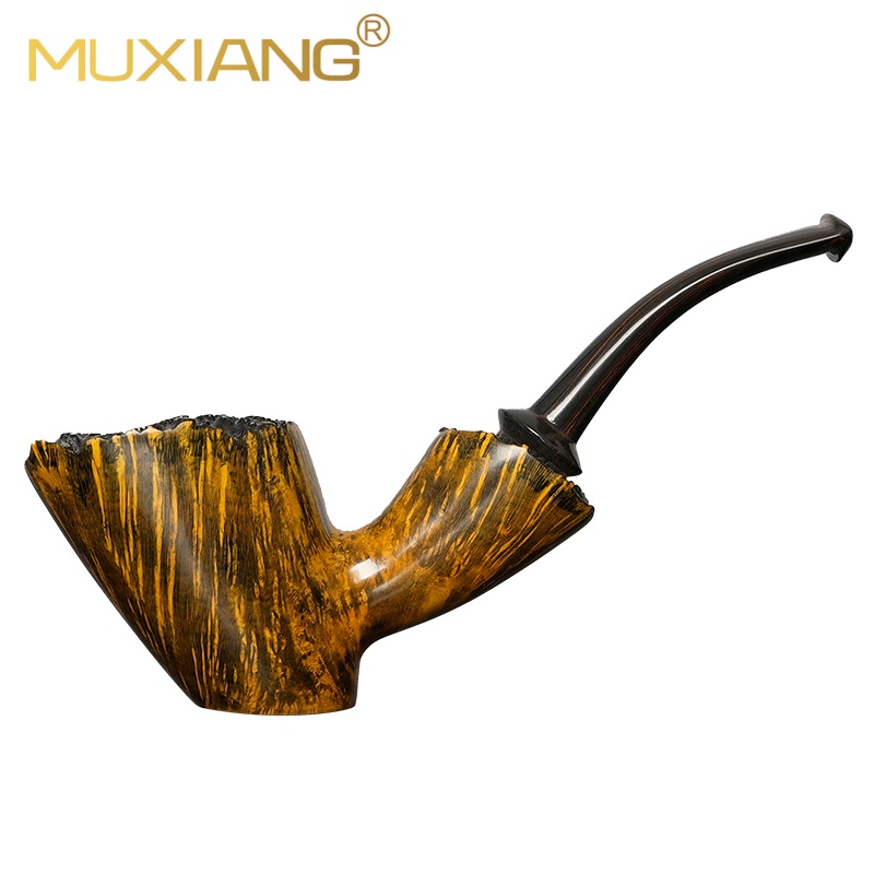 Smooth Bent Dublin Sitter Tobacco Pipe