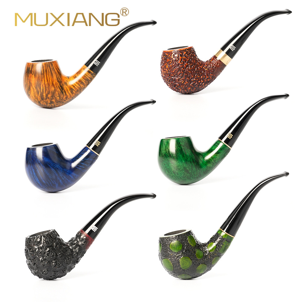 Handmade Bent Briar Apple Smoking Pipe