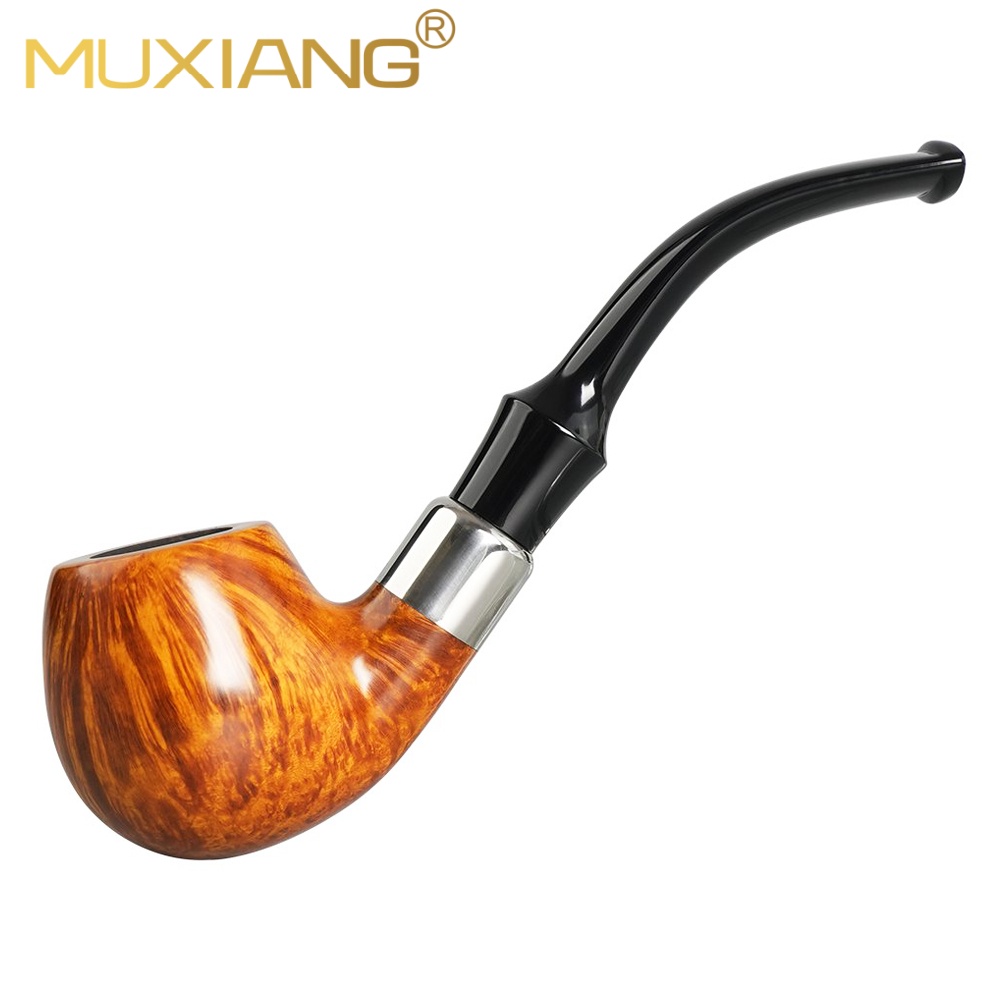 Handmade Briar Wood Bent Apple Pipe